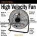 Deco Breeze High Velocity Floor Fan - Industrial Strength Fan - 3 Speeds - For Home  Work  Gyms  and Job Sites - Wall Mount Included (Black) - B07F21RRZG